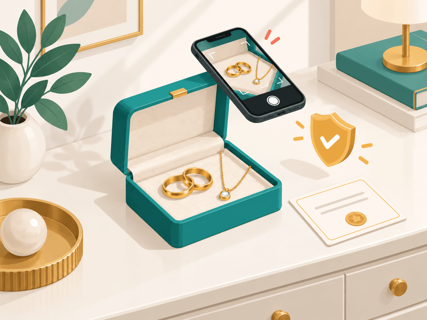 Schmuck und Eheringe richtig dokumentieren und versichern