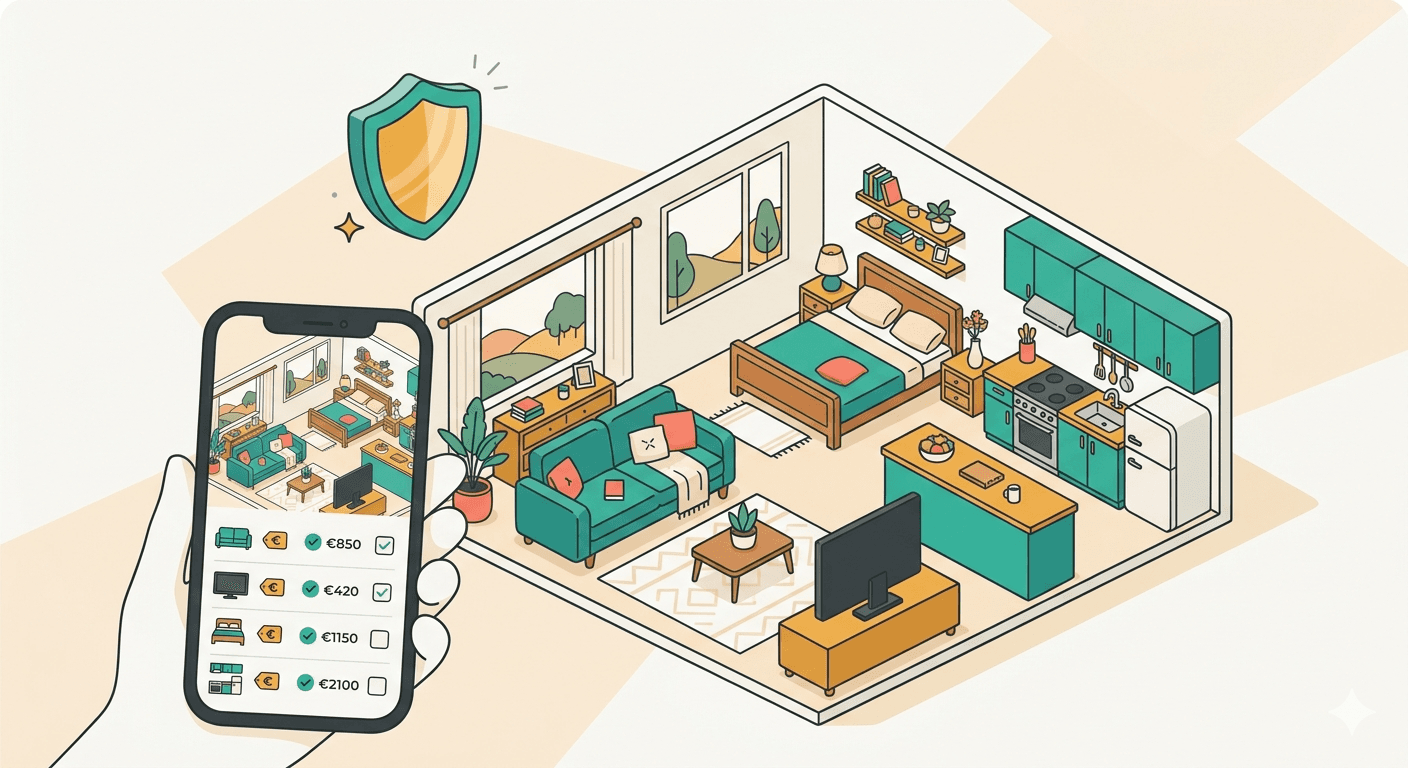 Hausrat in der vermieteten Ferienwohnung und bei Airbnb richtig versichern