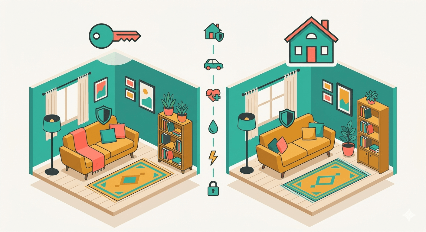 Hausratversicherung für Mieter und Eigentümer - Was du wirklich brauchst